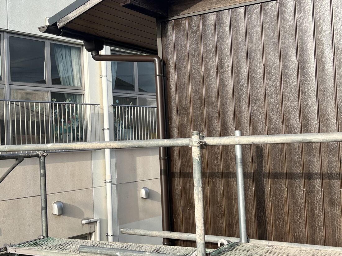 香川県高松市外壁プリント鋼板張り工事