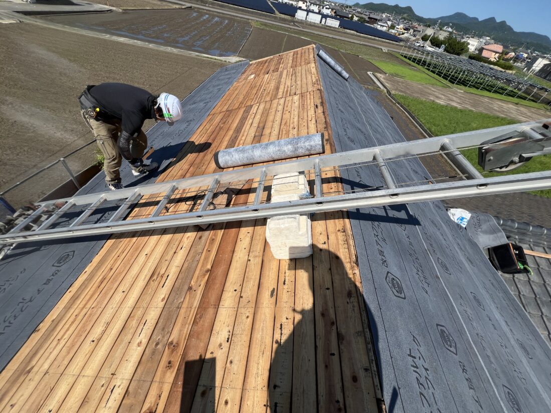 香川県善通寺市屋根葺き替え工事