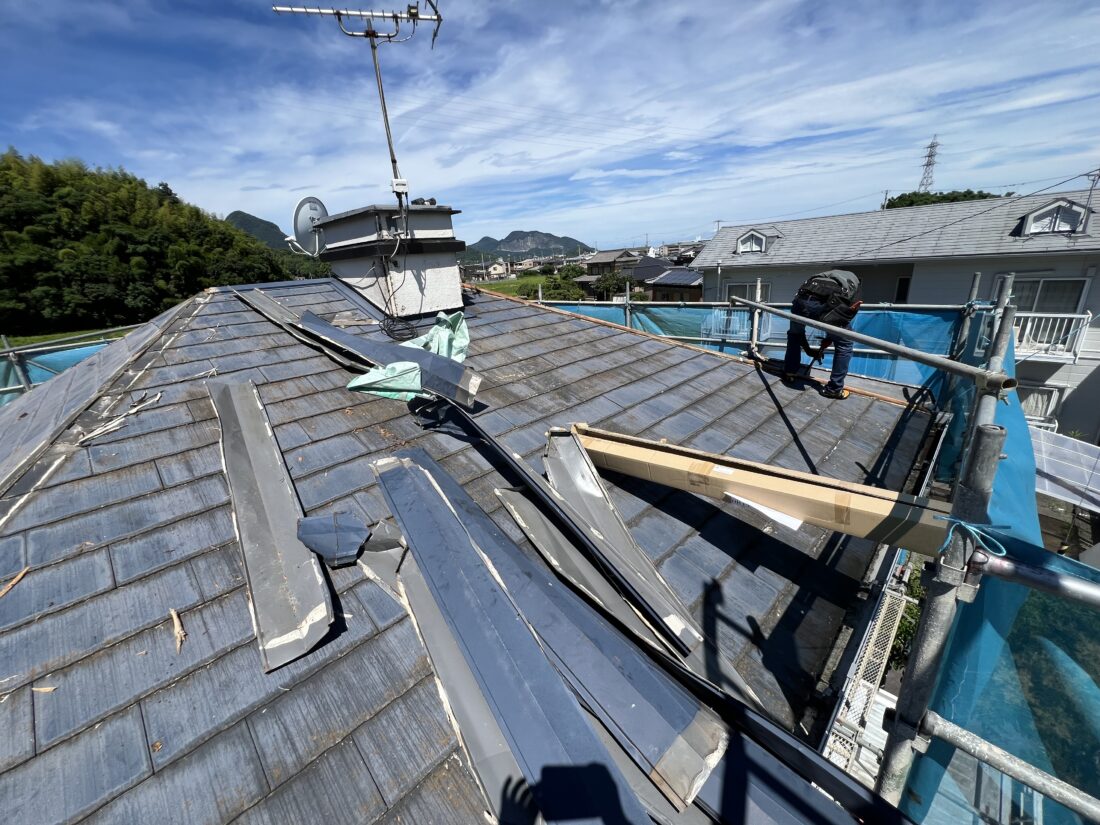 香川県善通寺市屋根カバー工事