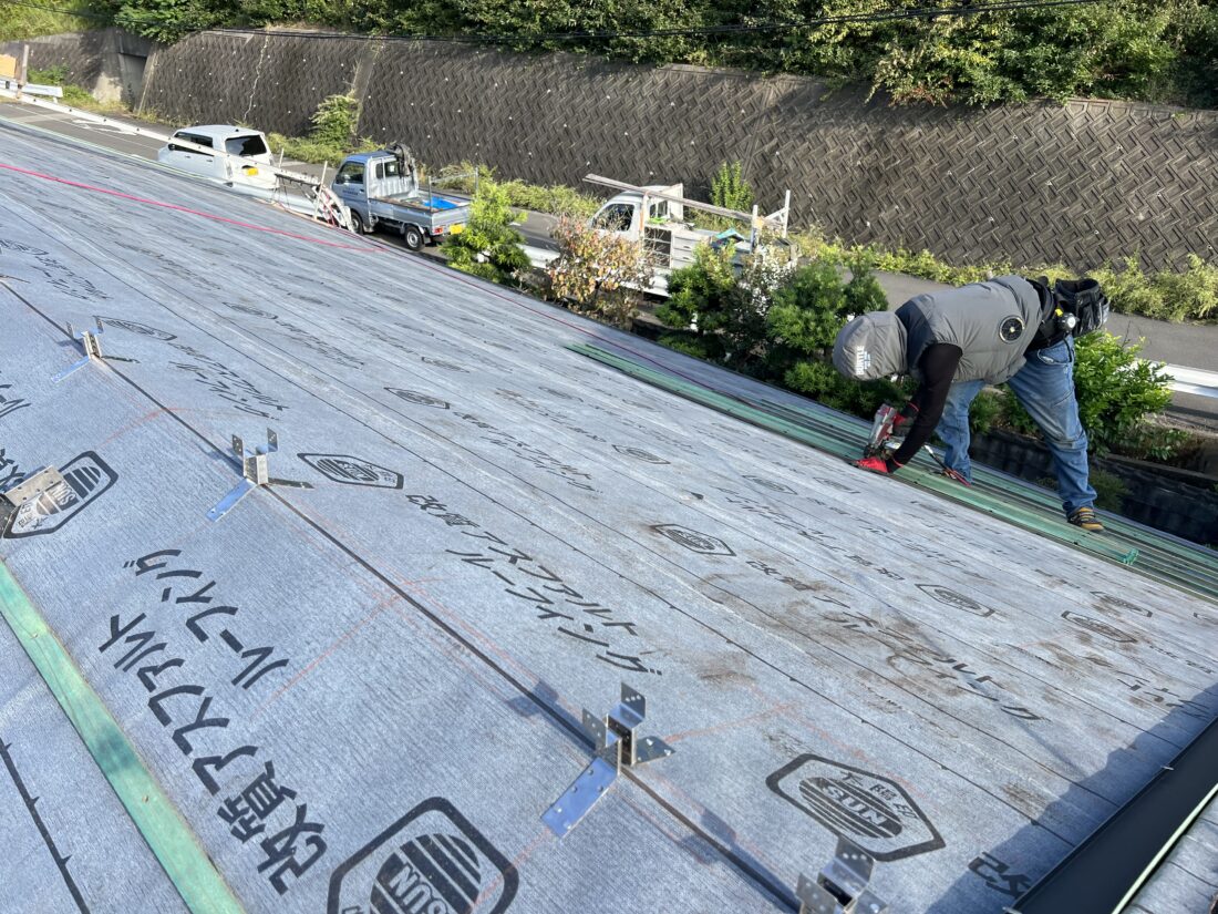 香川県善通寺市屋根葺き替え工事