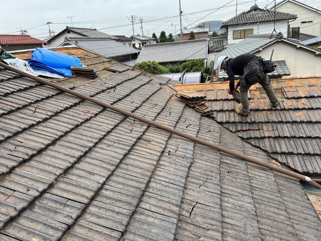 香川県丸亀市屋根葺き替え工事