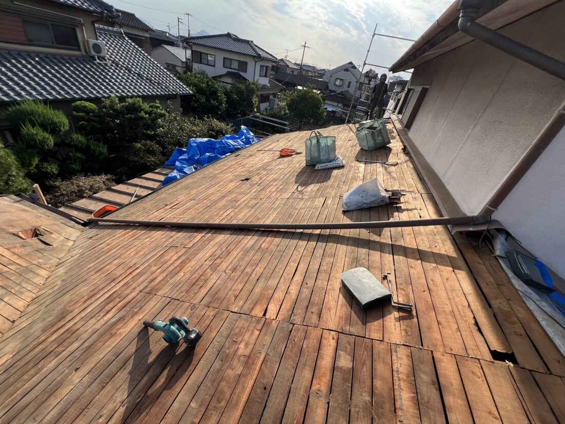 香川県善通寺市屋根葺き替え工事