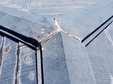 屋根コーキング材劣化